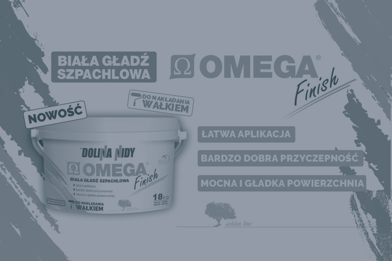 Gładź szpachlowa Dolina Nidy OMEGA Finish – dostępna w hurtowni budowlanej 4Bud Zielona Góra