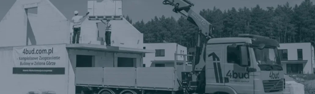 4bud - Kompleksowe zaopatrzenie budowy Kompleksowe zaopatrzenie budowy w Zielonej Górze – transport HDS materiałów budowlanych 4bud